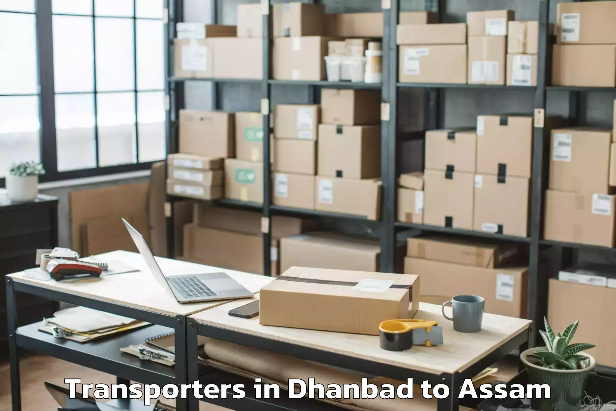 Quality Dhanbad to Mikirbheta Transporters